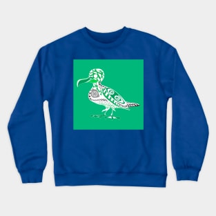 seagull in shore pattern boho style ecopop Crewneck Sweatshirt